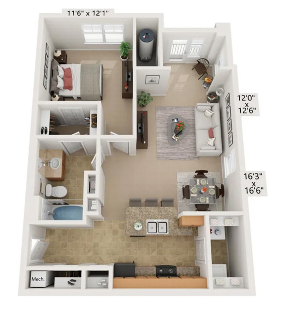 The Richland floor plan